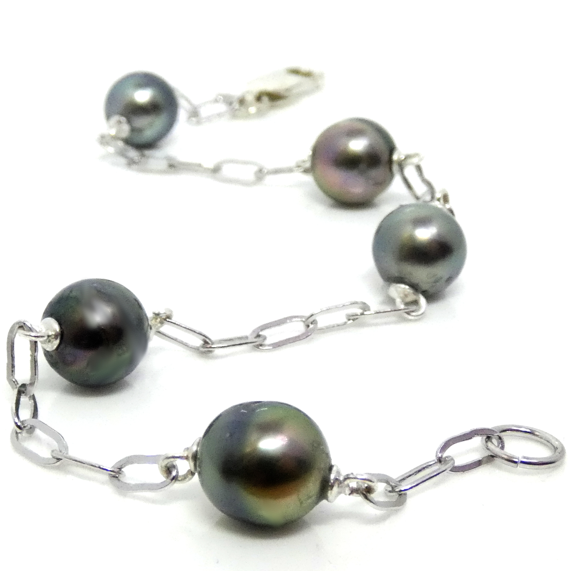 Tahitian Pearl Station Bracelet